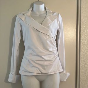 CAbi Like New long-sleeve wrap top S